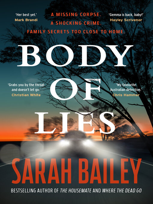 Title details for Body of Lies by Sarah Bailey - Available